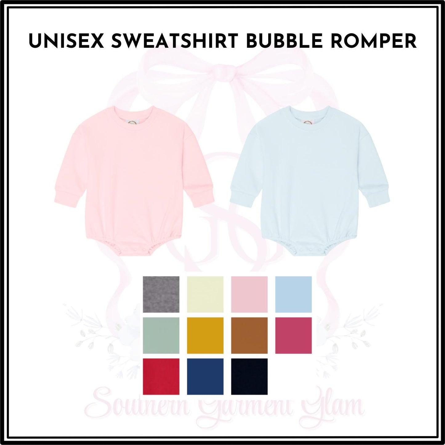 Valentine Sweatshirt Bubble Romper