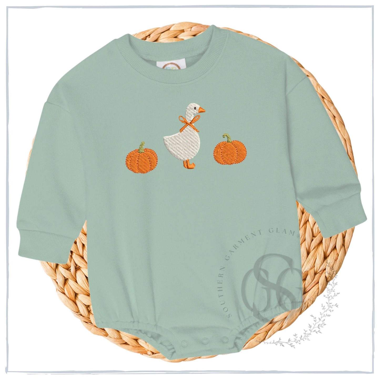 Fall Sweatshirt Bubble Romper
