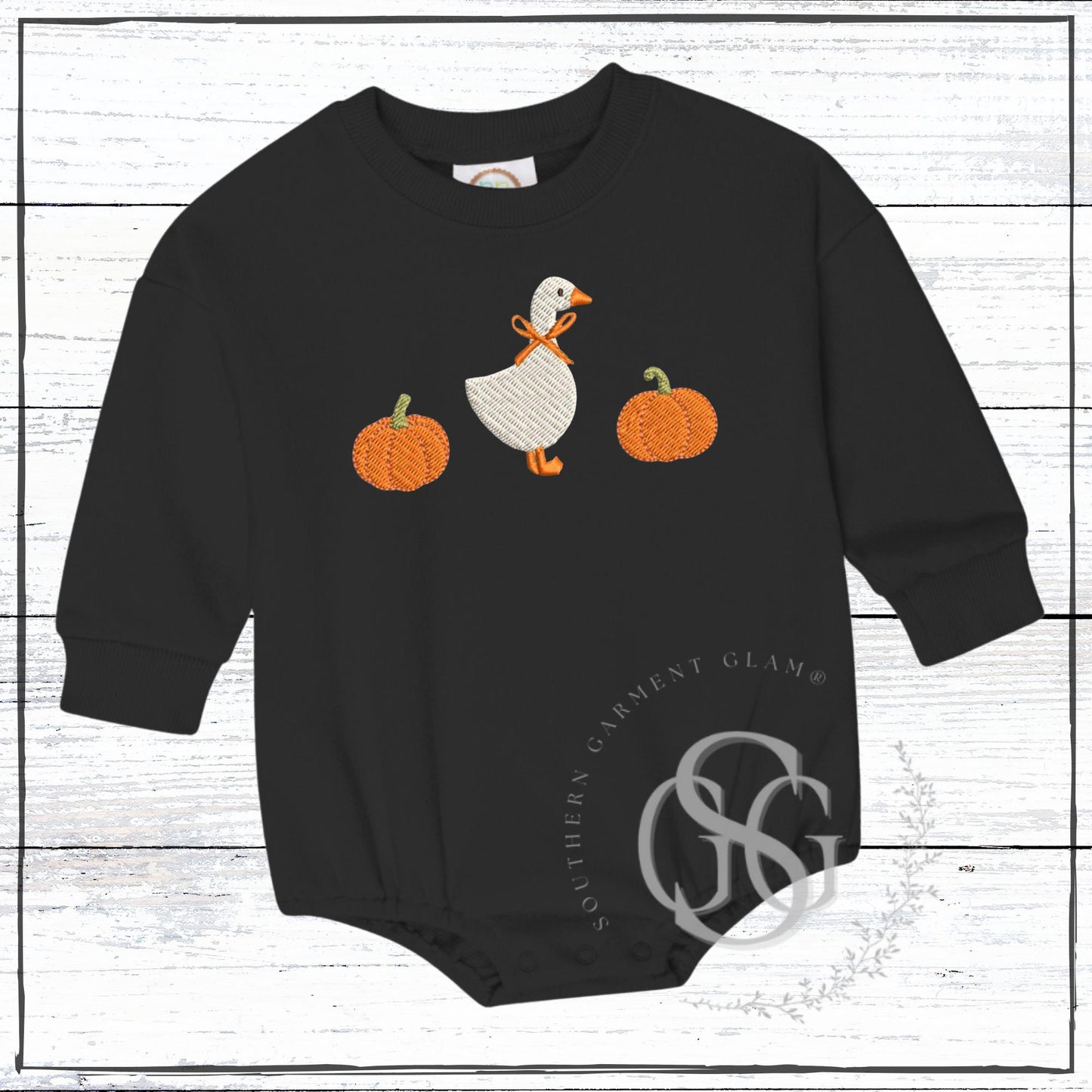 Fall Sweatshirt Bubble Romper