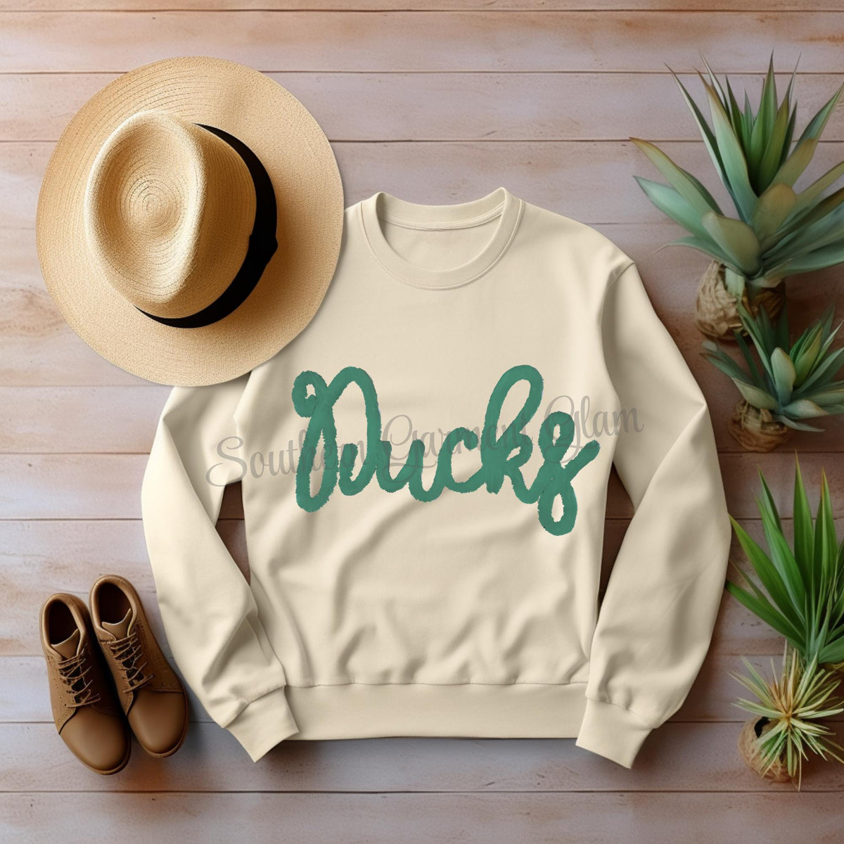 Ducks Yarn Embroidered Sweatshirt