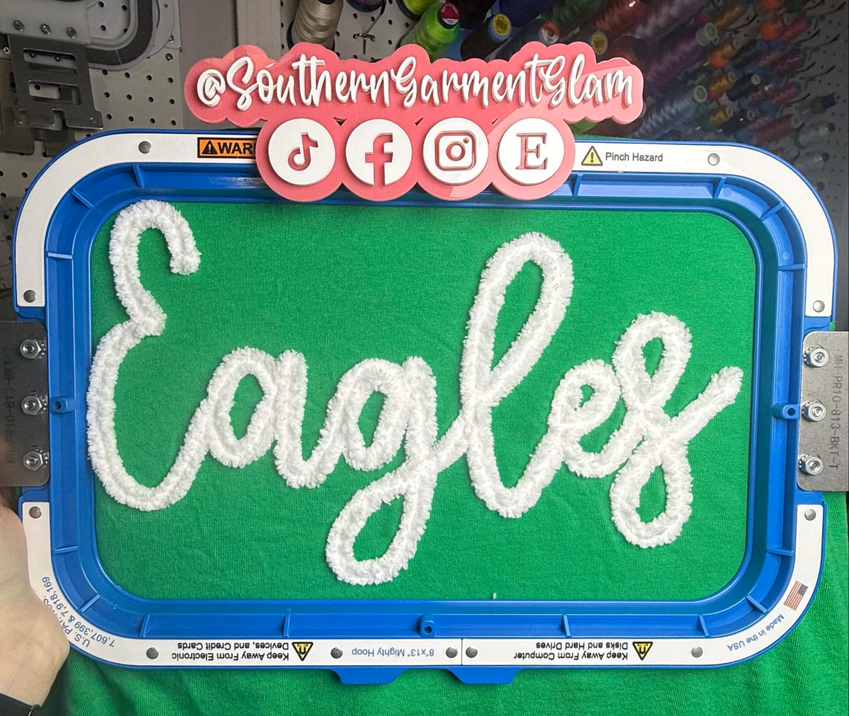 Eagles Yarn Embroidered Sweatshirt