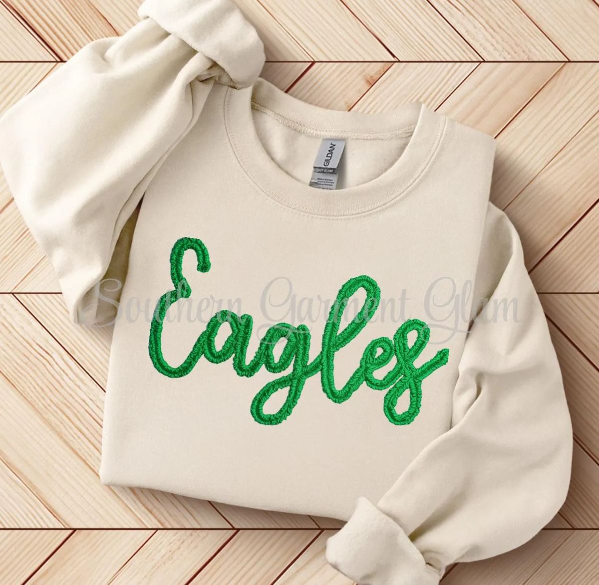 Eagles Yarn Embroidered Sweatshirt