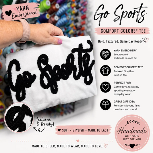 Go Sports Yarn Embroidered Sweatshirt