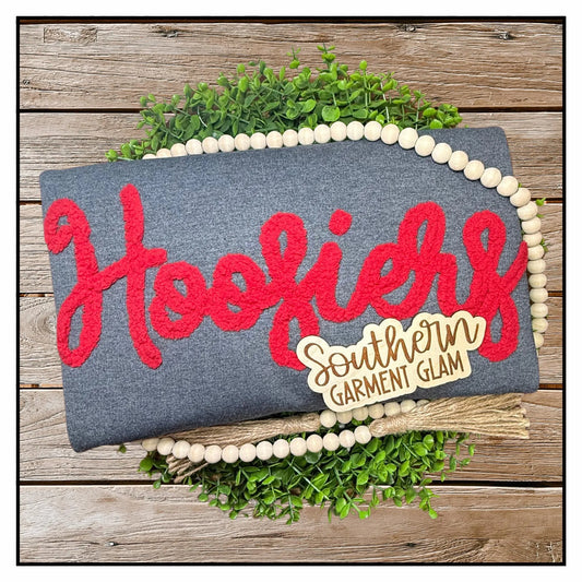 Hoosiers Yarn Embroidered Sweatshirt