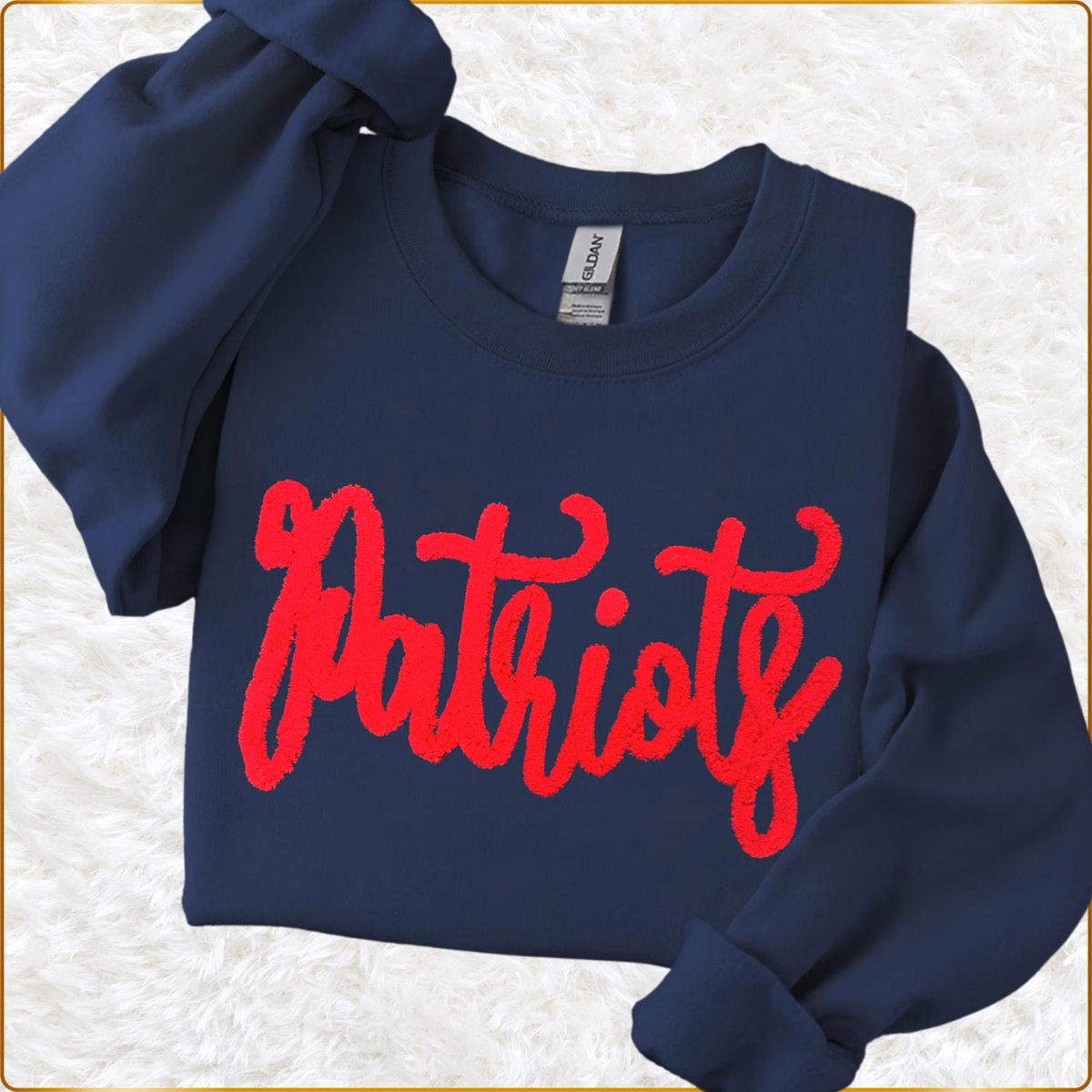 Patriots Yarn Embroidered Sweatshirt